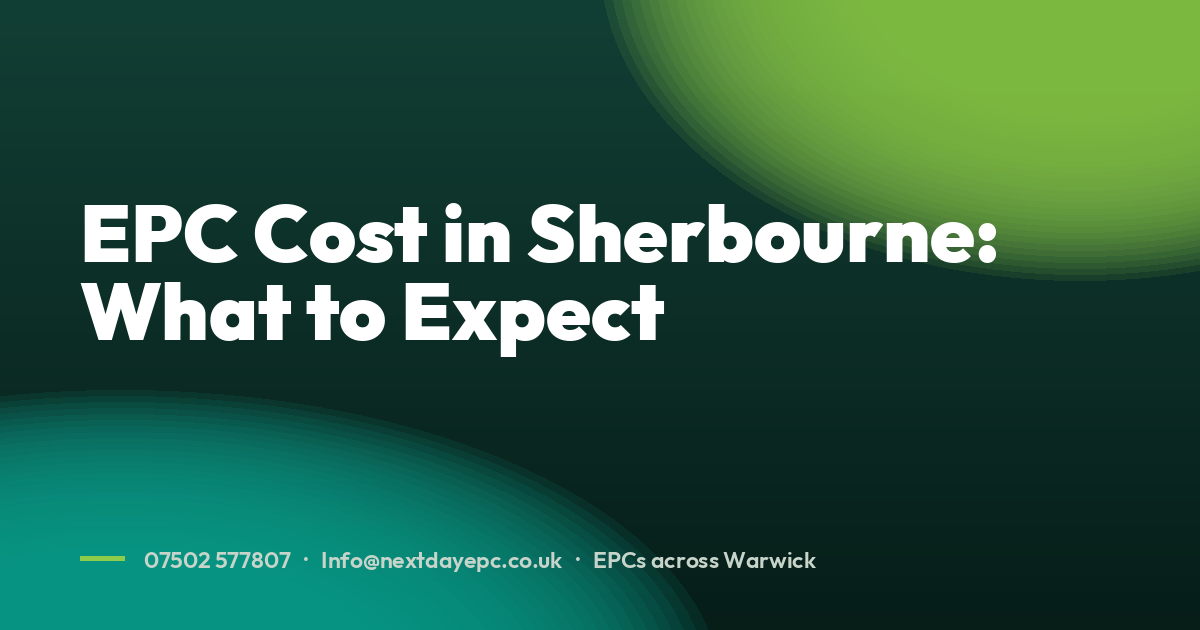 EPC Cost in Sherbourne: What to Expect