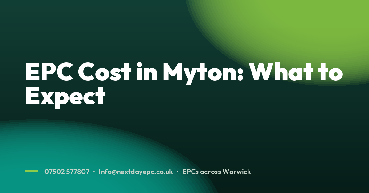 EPC Cost in Myton: What to Expect