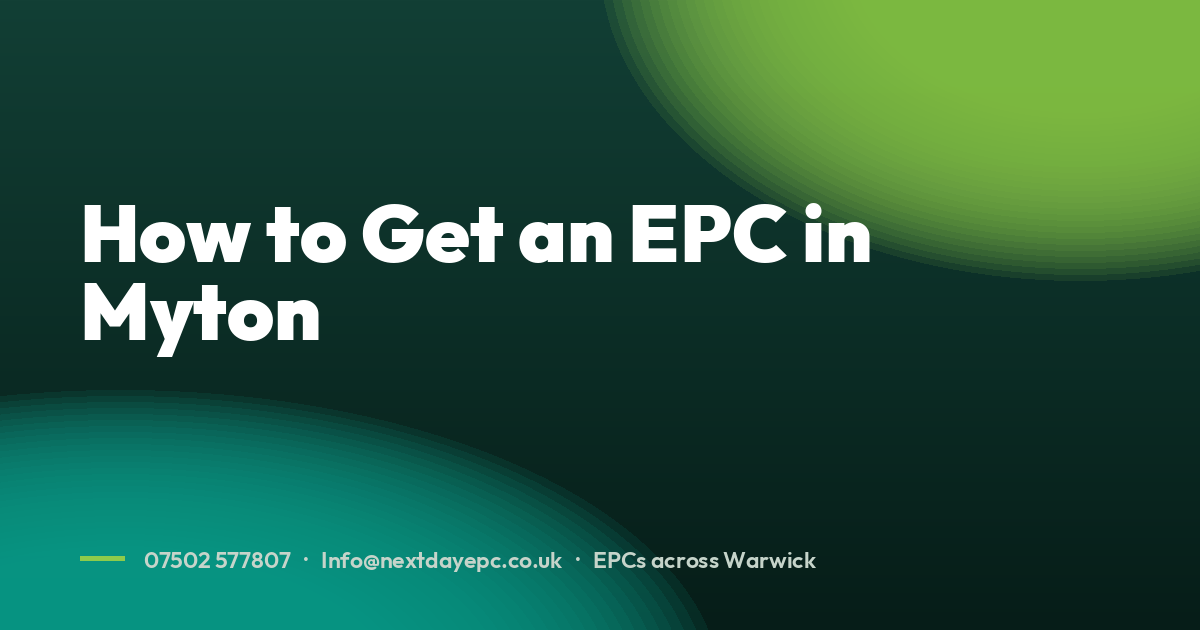 How to Get an EPC in Myton