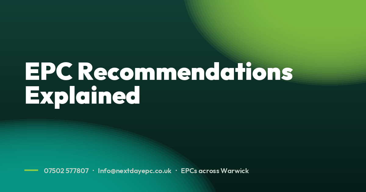 EPC Recommendations Explained
